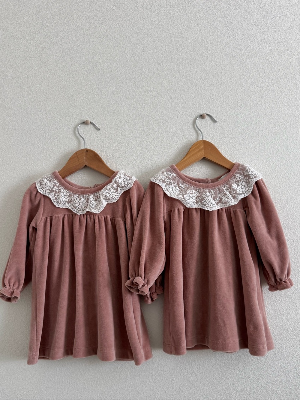 Twins bundle EMBROIDERED VELOUR DRESS